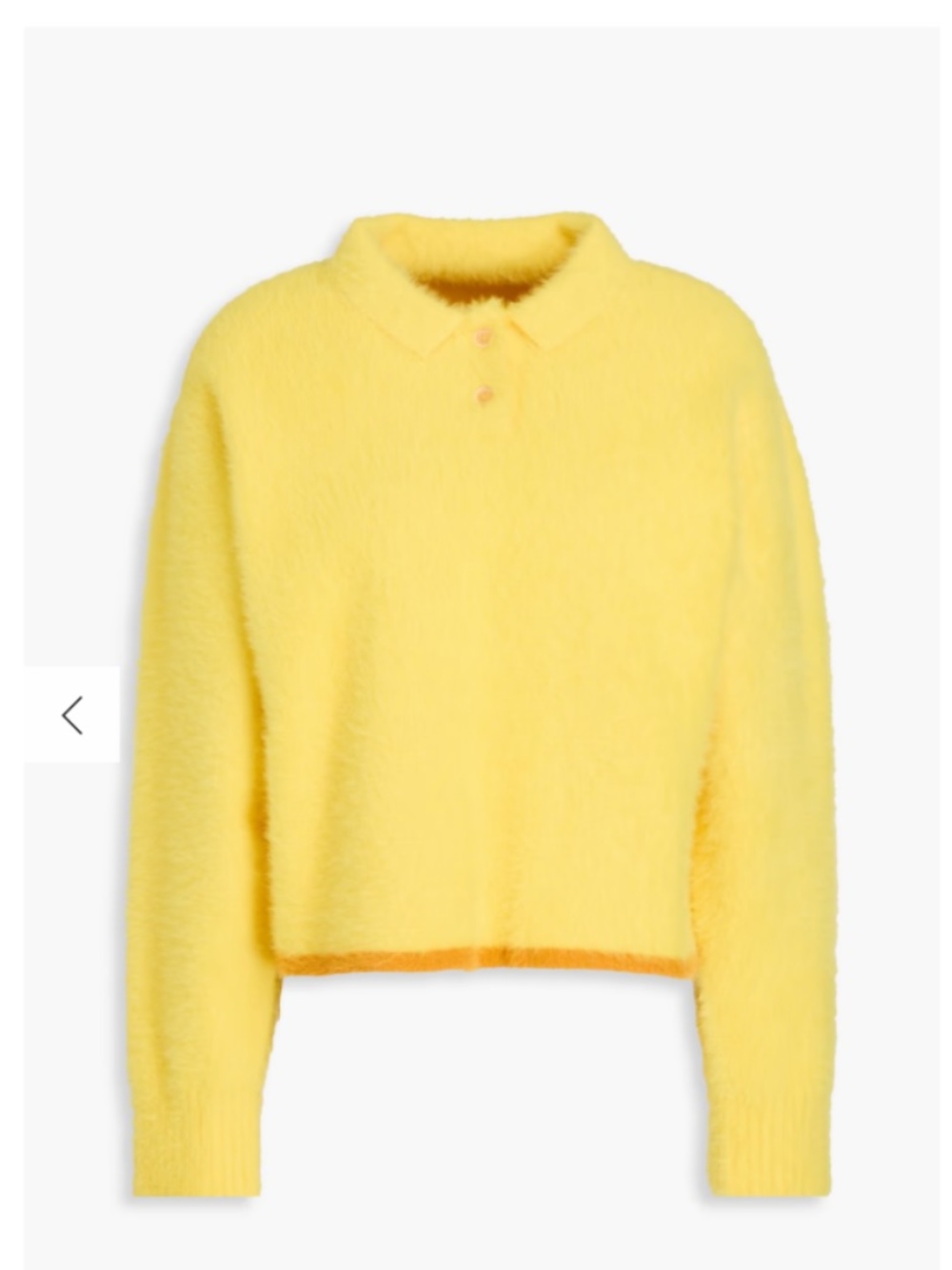 Jacquemus Polo Neve Fuzzy Polo Sweater